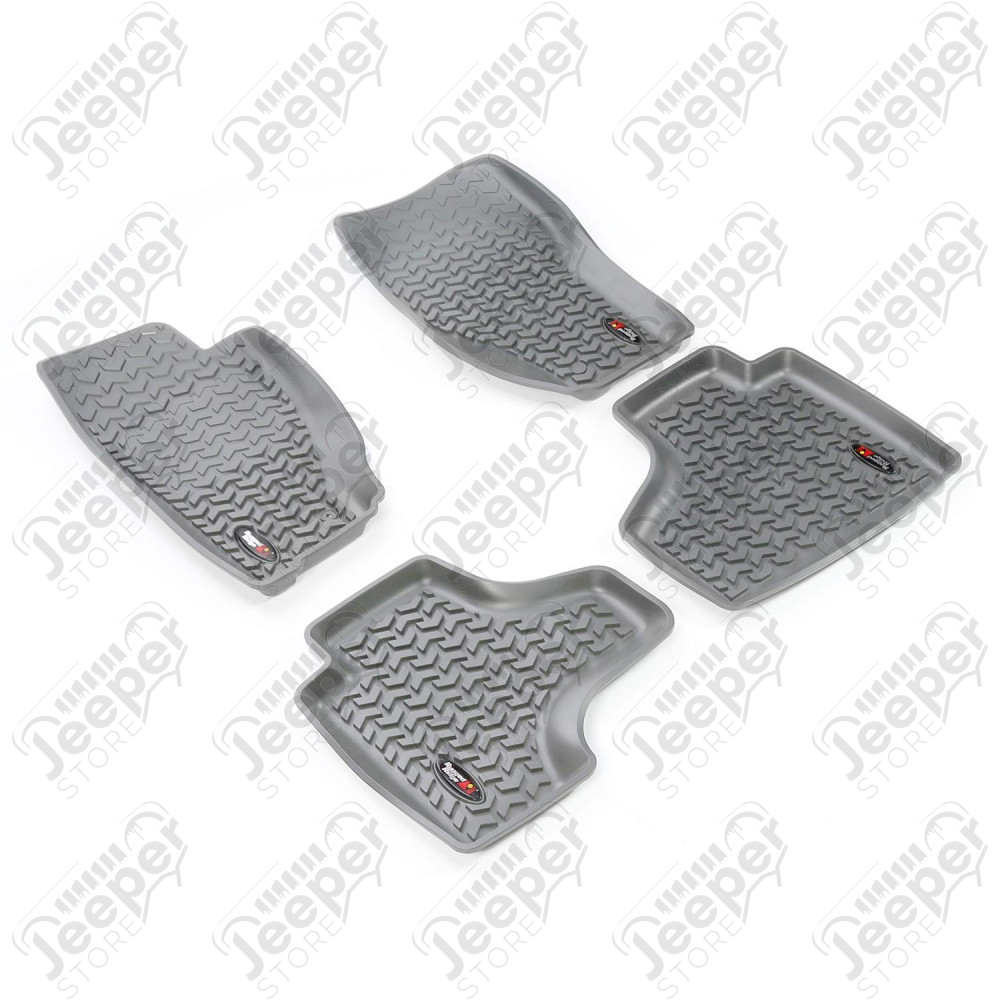 All Terrain Floor Liner Kit, Gray; 08-13 Jeep Liberty KK