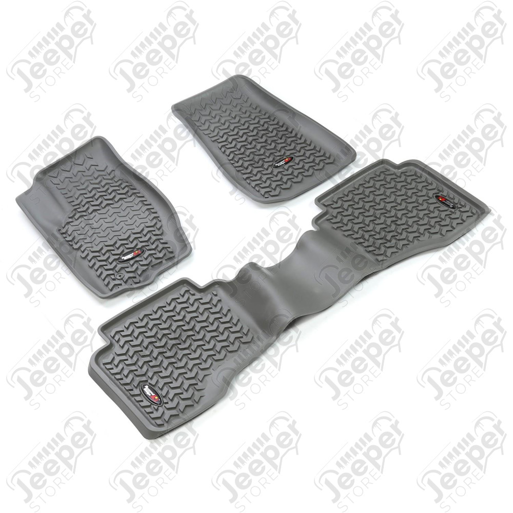 All Terrain Floor Liner Kit, Gray; 05-10 Grand Cherokee/Commander