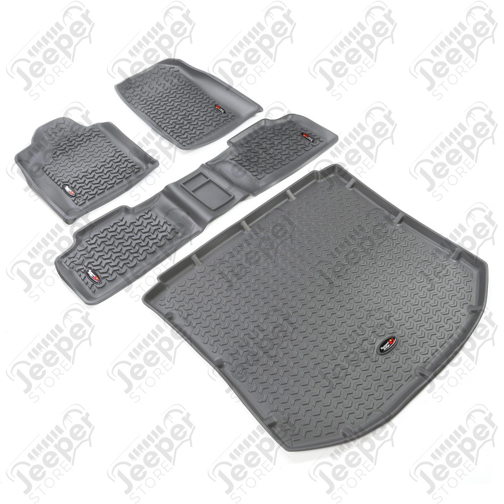 All Terrain Floor Liner Set, Gray; 11-15 Jeep Grand Cherokee WK