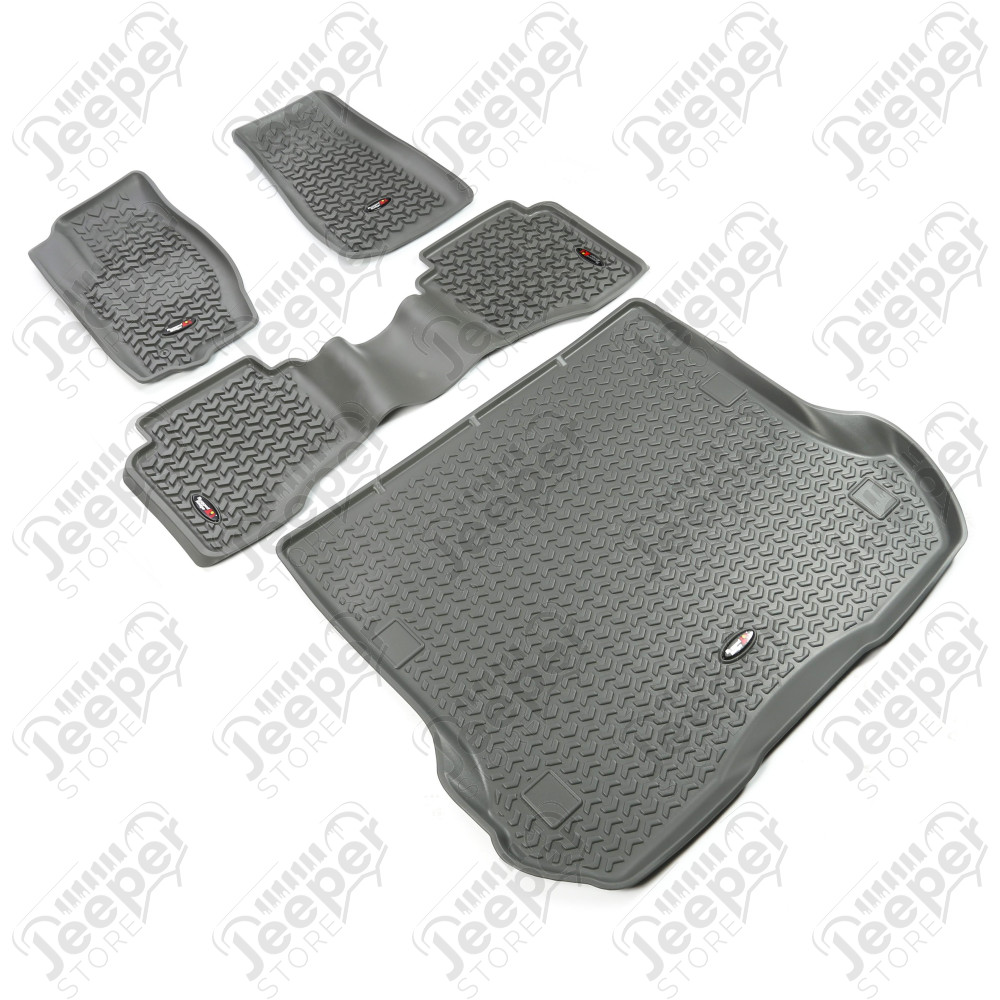All Terrain Floor Liner Set, Gray; 05-10 Jeep Grand Cherokee WK