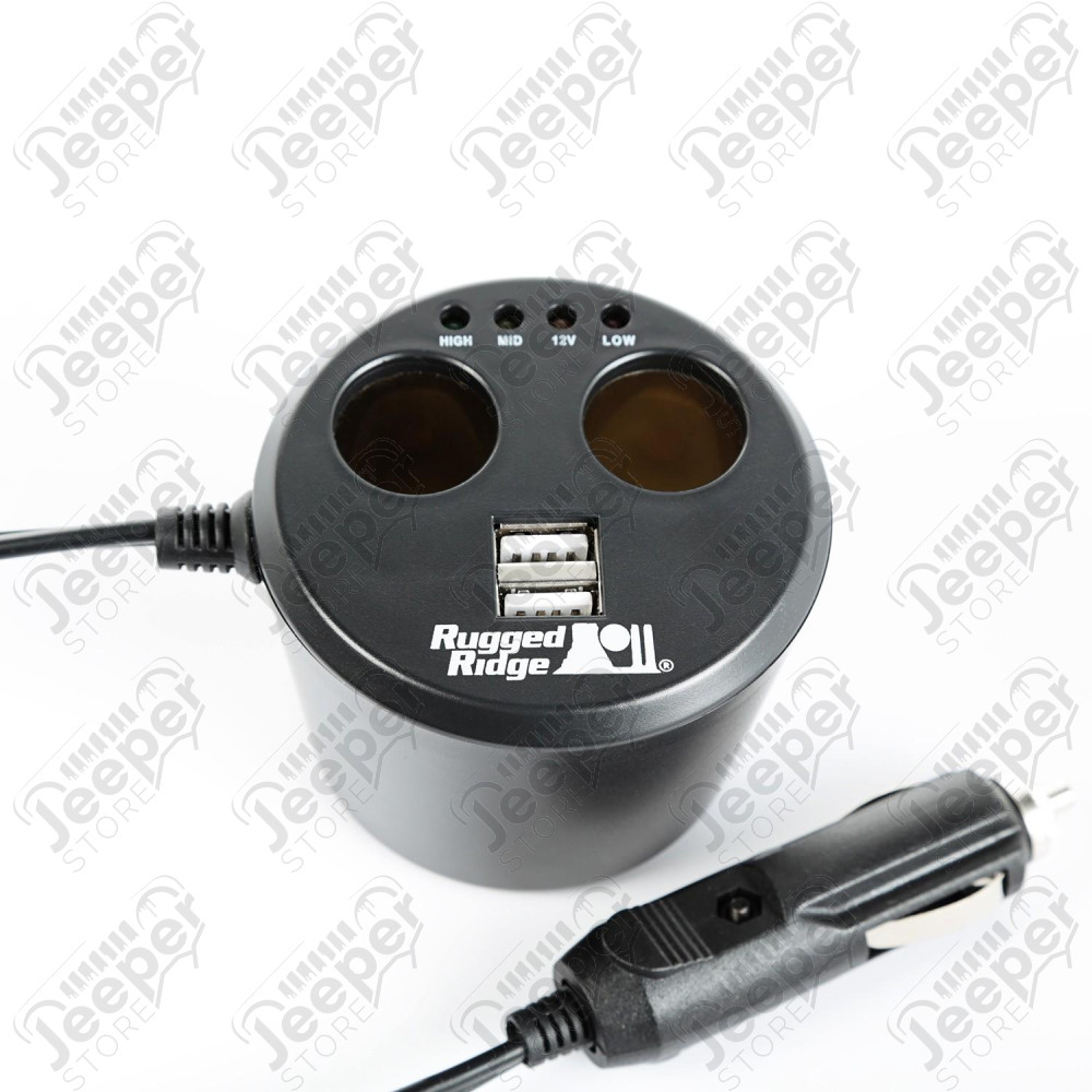 Power Cup, 2 x USB + 2 x Accessory Ports, Universal