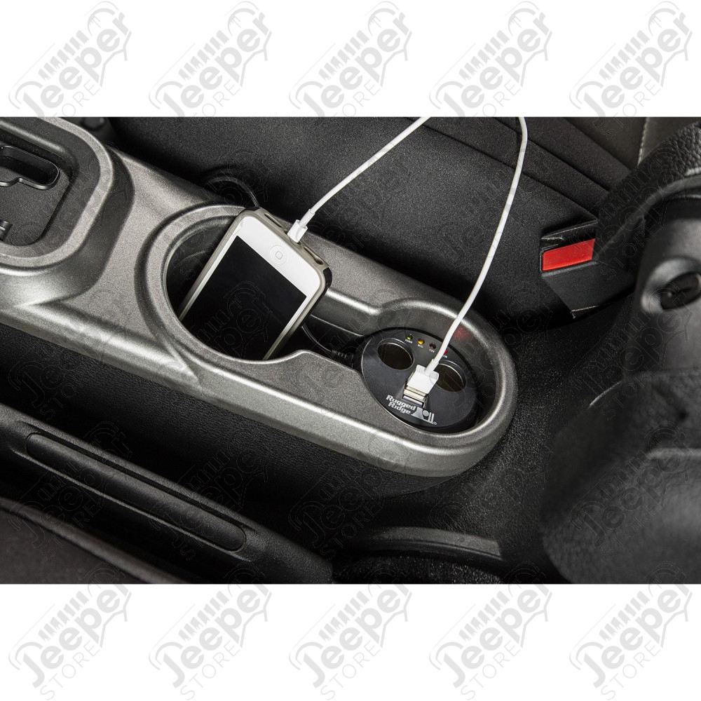 Power Cup, 2 x USB + 2 x Accessory Ports, Universal
