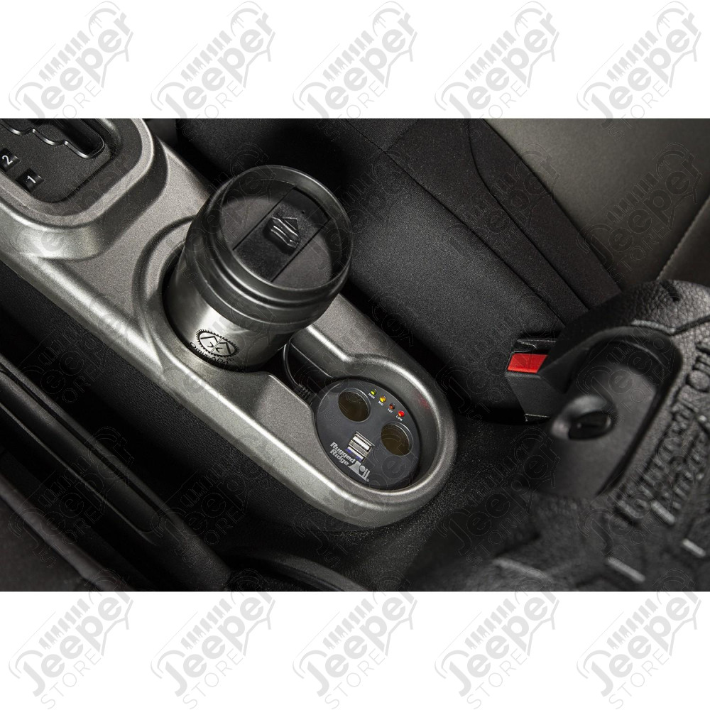 Power Cup, 2 x USB + 2 x Accessory Ports, Universal