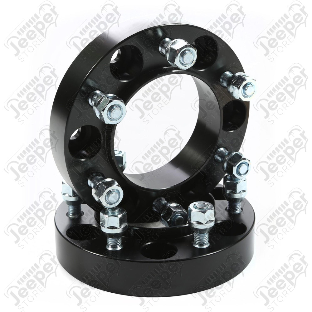 Wheel Spacer Kit, 1.25 Inch, Black; 96-13 Toyota Truck/SUV