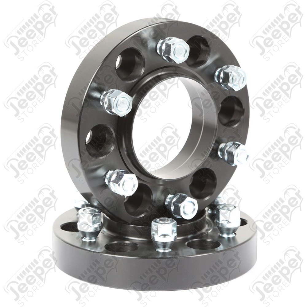 Wheel Spacer Kit, Black, 1.25 Inch; 06-17 Ford Ranger