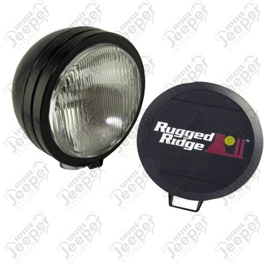 Light Kit, HID, 5 Inch, Round, Black, Steel Housing