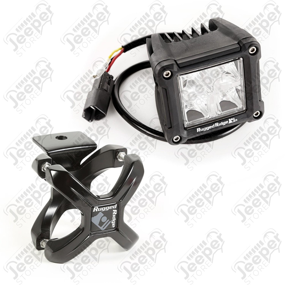 Large X-Clamp & Dual Cube LED Kit, Black, 4-Pc.