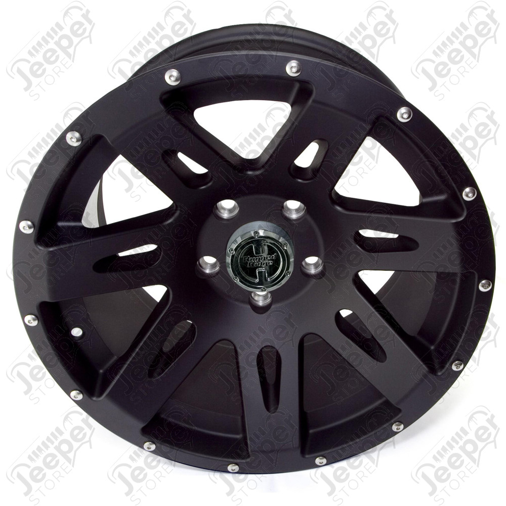 XHD Wheel, 17x9, Black Satin, Center Cap; 07-19 Jeep Wrangler/Gladiator