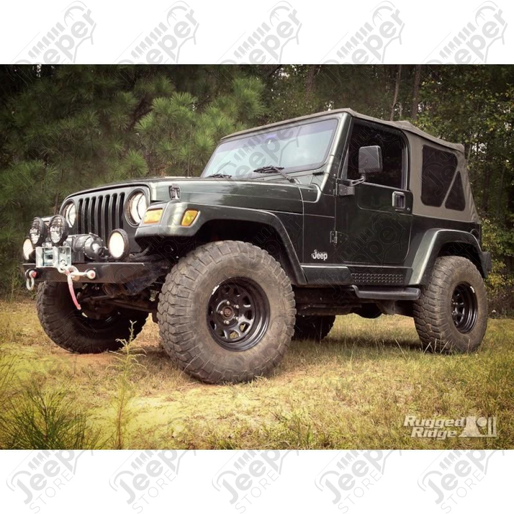 D Window Wheel, 15x8, Black, 5x4.5 Bolt Pattern
