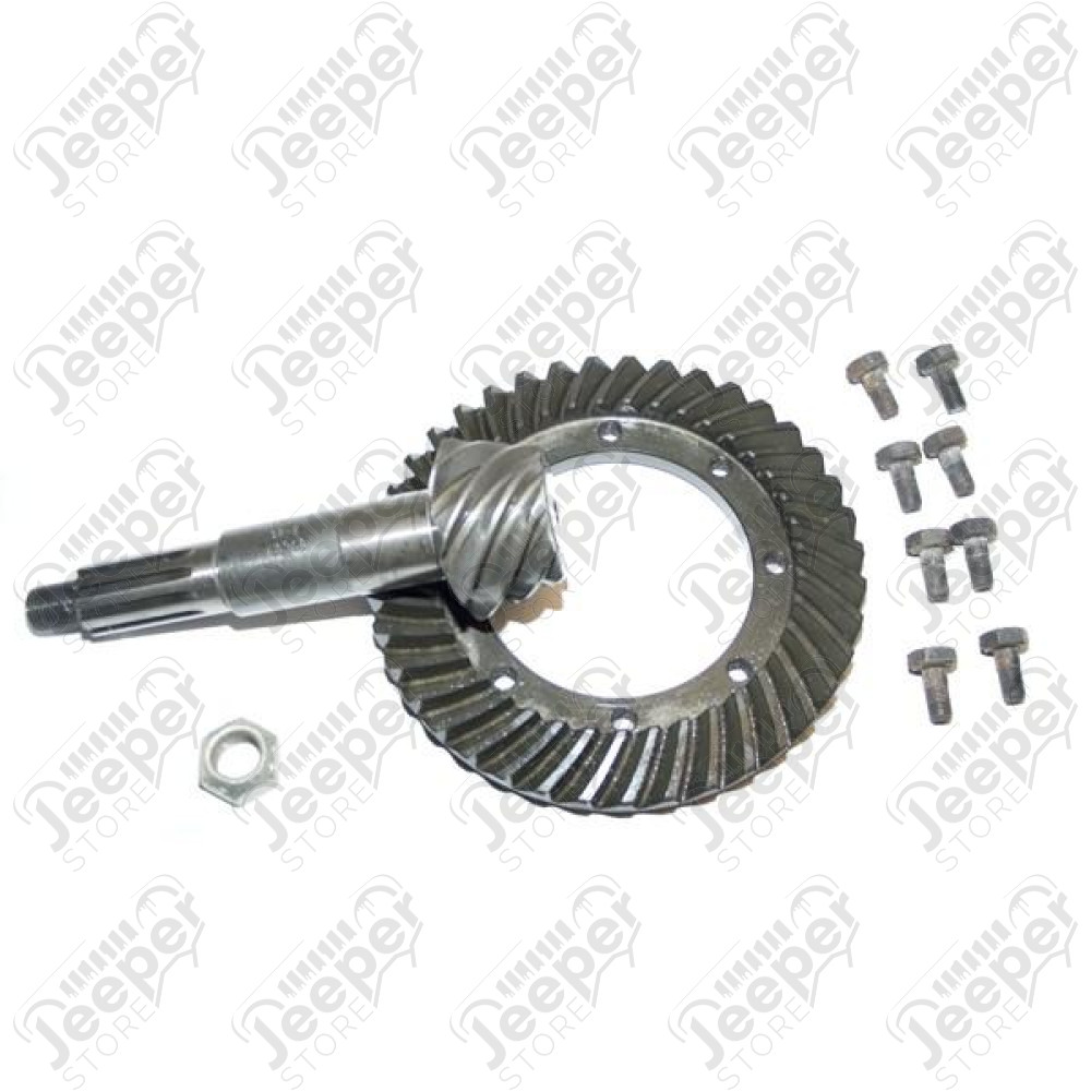 Ring and Pinion, 4.88 Ratio, Front; 41-64 Willys/CJ, for Dana 25
