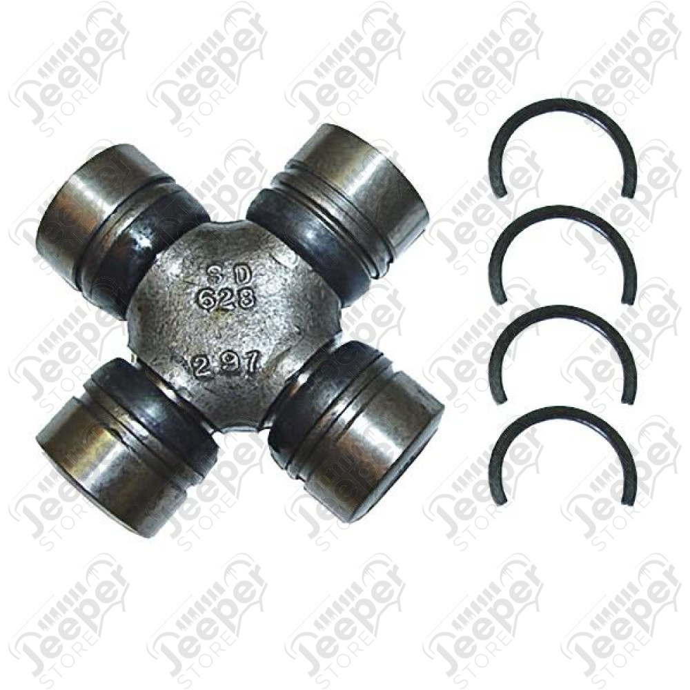 U Joint, Greaseable; 74-12 Jeep CJ/XJ/YJ/TJ/JK, for Dana 30/44