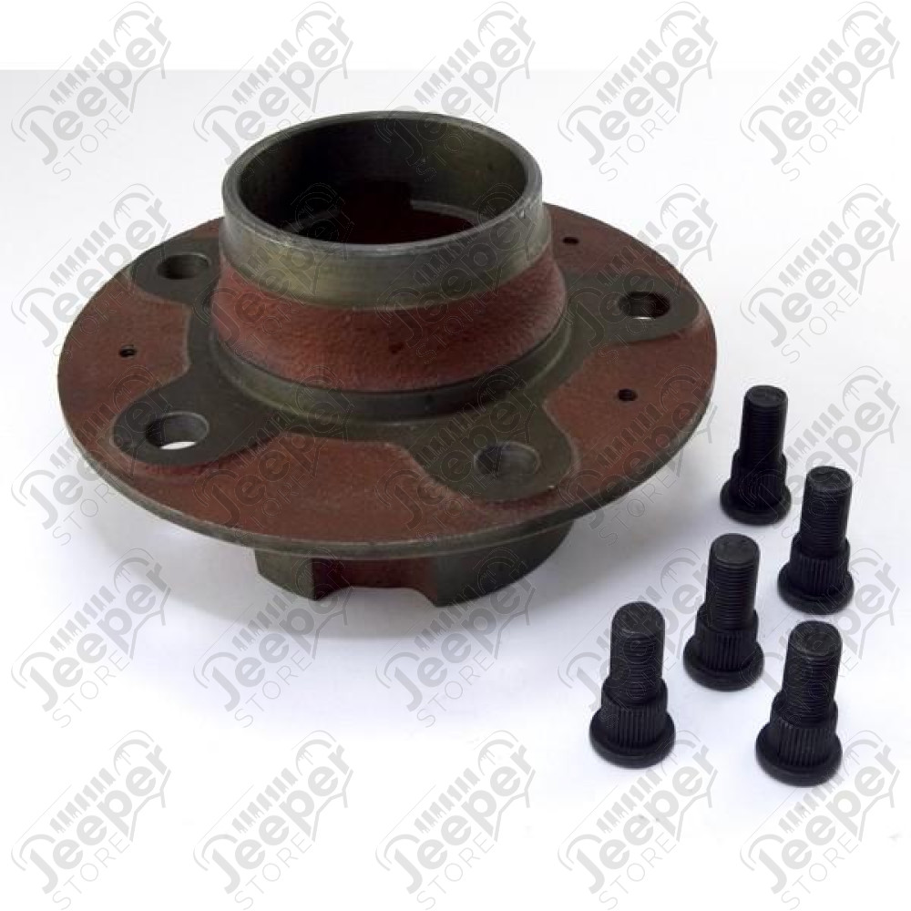 Axle Hub Assembly, Front, Right Hand Threaded Studs; 41-68 Willys/Ford