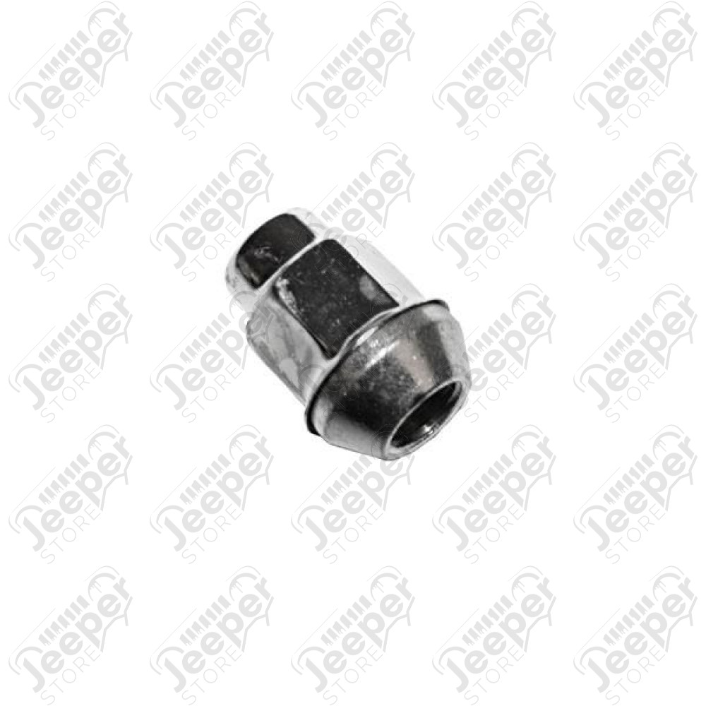 Wheel Lug Nut, Chrome, 1/2 inch x 20; 76-18 Jeep