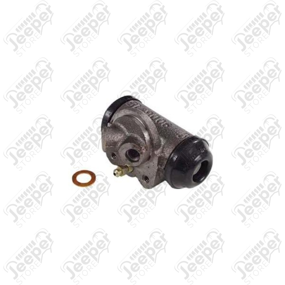 Drum Brake Wheel Cylinder, Front, Angled; 60-65 CJ