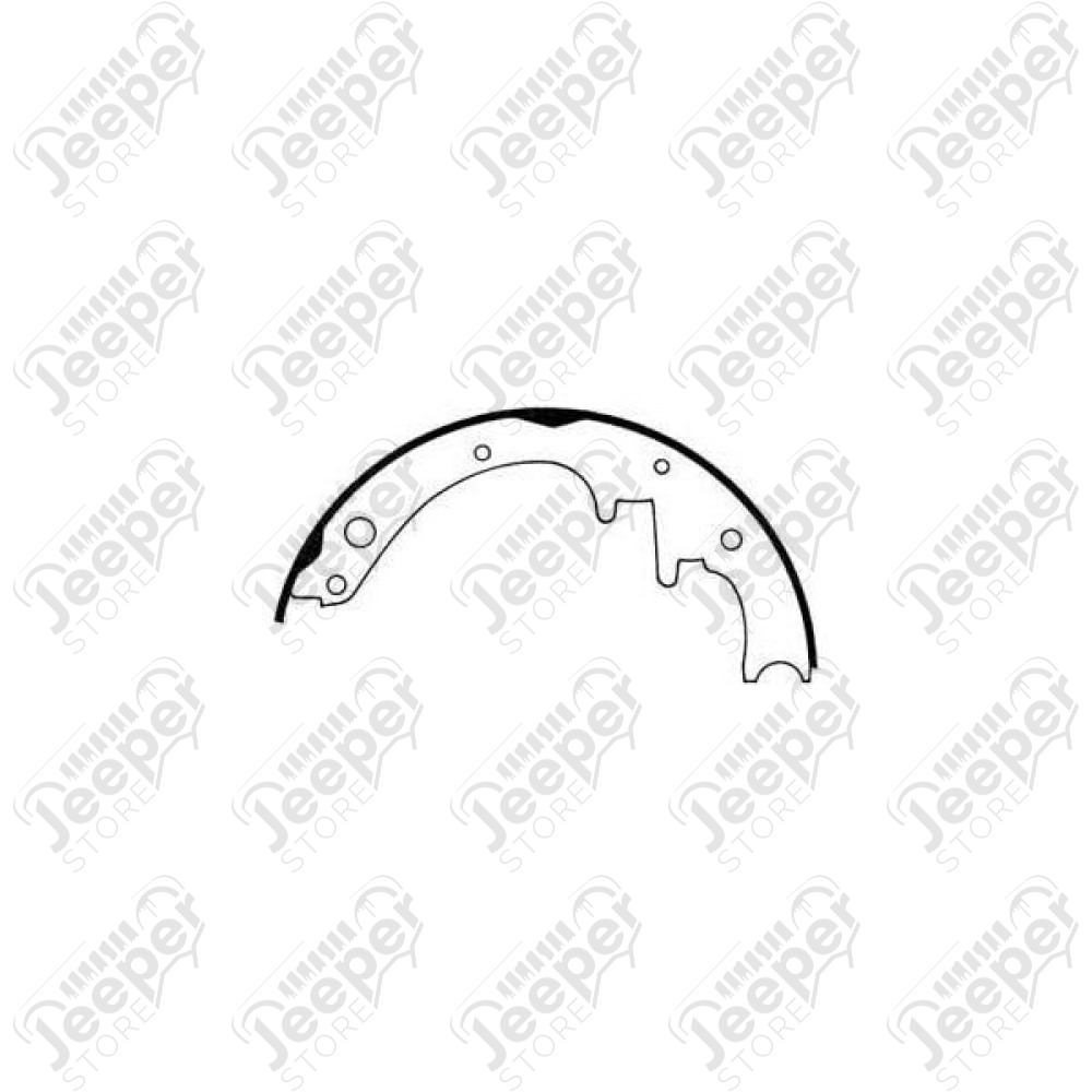 Drum Brake Shoe Kit; 78-89 Jeep CJ