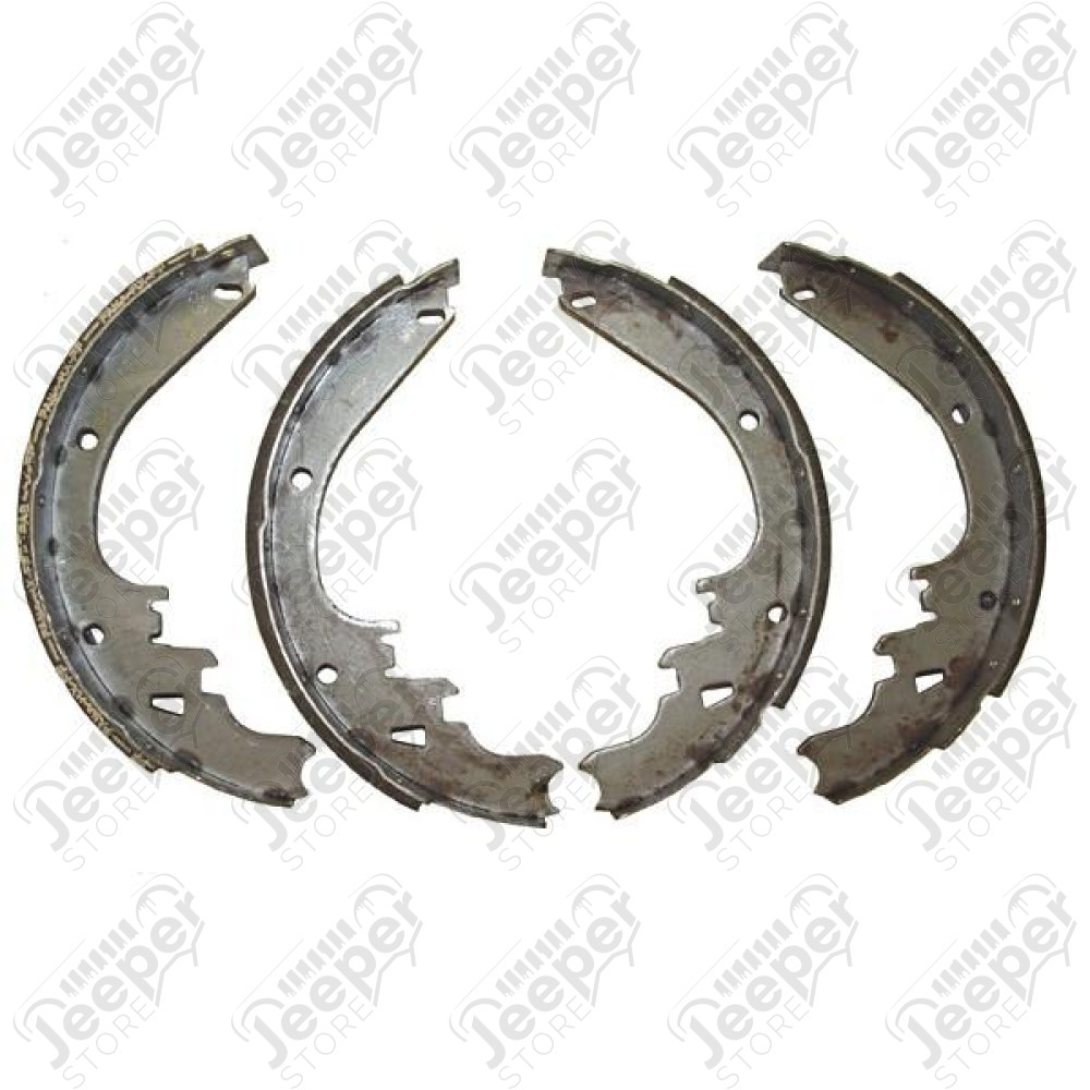 Brake Shoes, Rear, Finned Drum; 78-91 Jeep Cherokee/Grand Cherokee