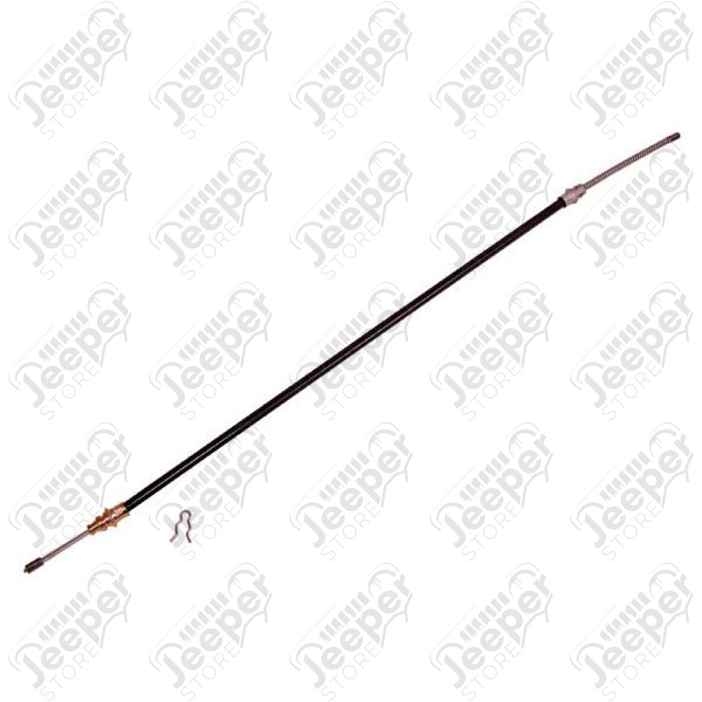 Parking Brake Cable, Rear, Left, 11 In Drum, Bolt-On; 76-86 Jeep CJ