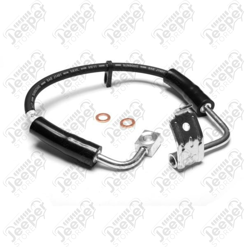 Brake Hose, Front, Left; 07-10 Jeep Wrangler JK