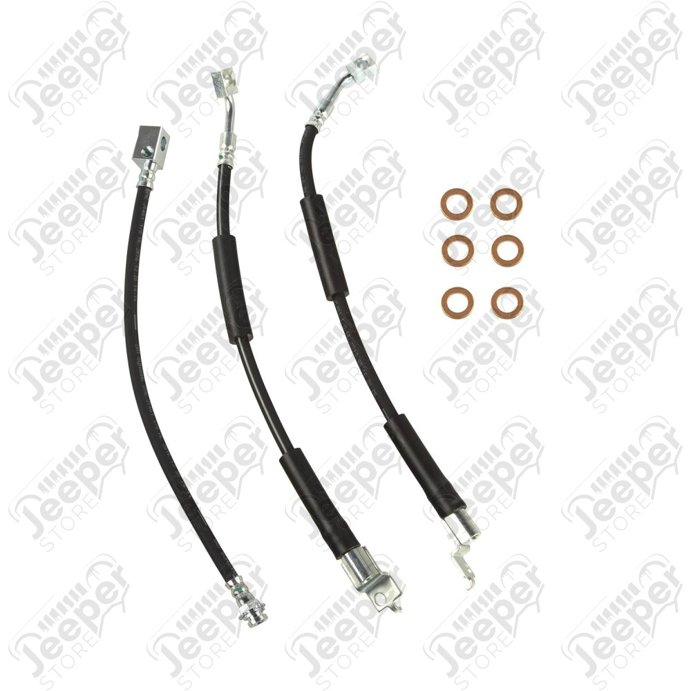 Brake Hose Kit, with ABS; 94-95 Jeep Wrangler YJ