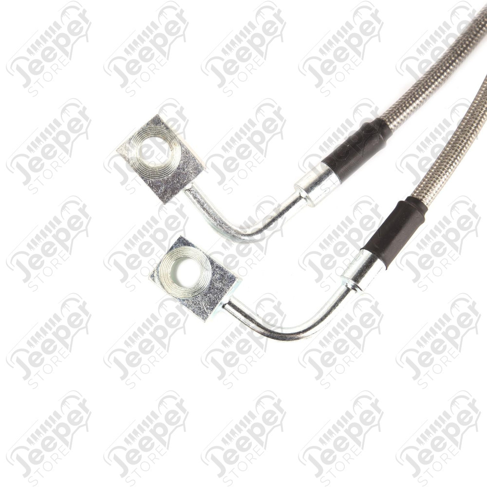 Brake Hose Kit, Braided Stainless Steel 07-18 Jeep Wrangler JK