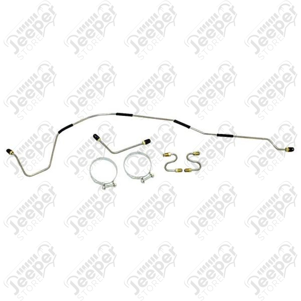 Brake Line Kit, Front; 46-53 Willys, for Dana 25