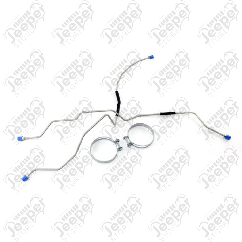 Brake Line Kit, Rear; 45-49 Willys CJ-2A