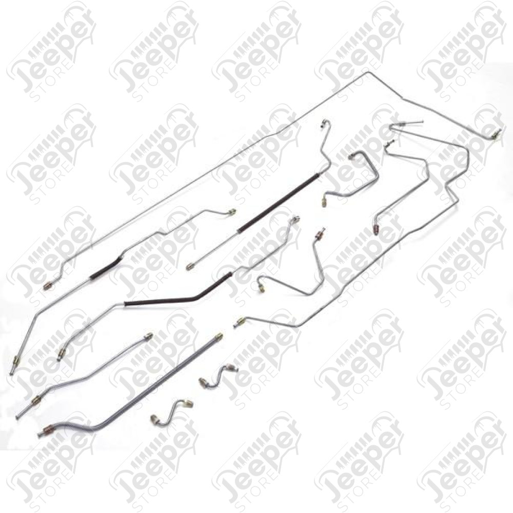 Brake Line Kit, Full; 67-68 Jeep CJ5
