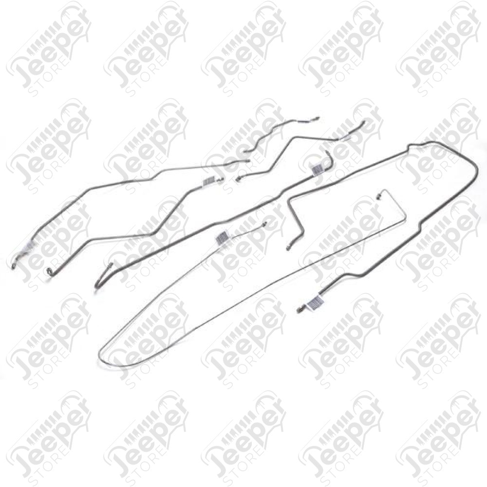 Brake Line Kit, Full; 74-75 Jeep CJ5