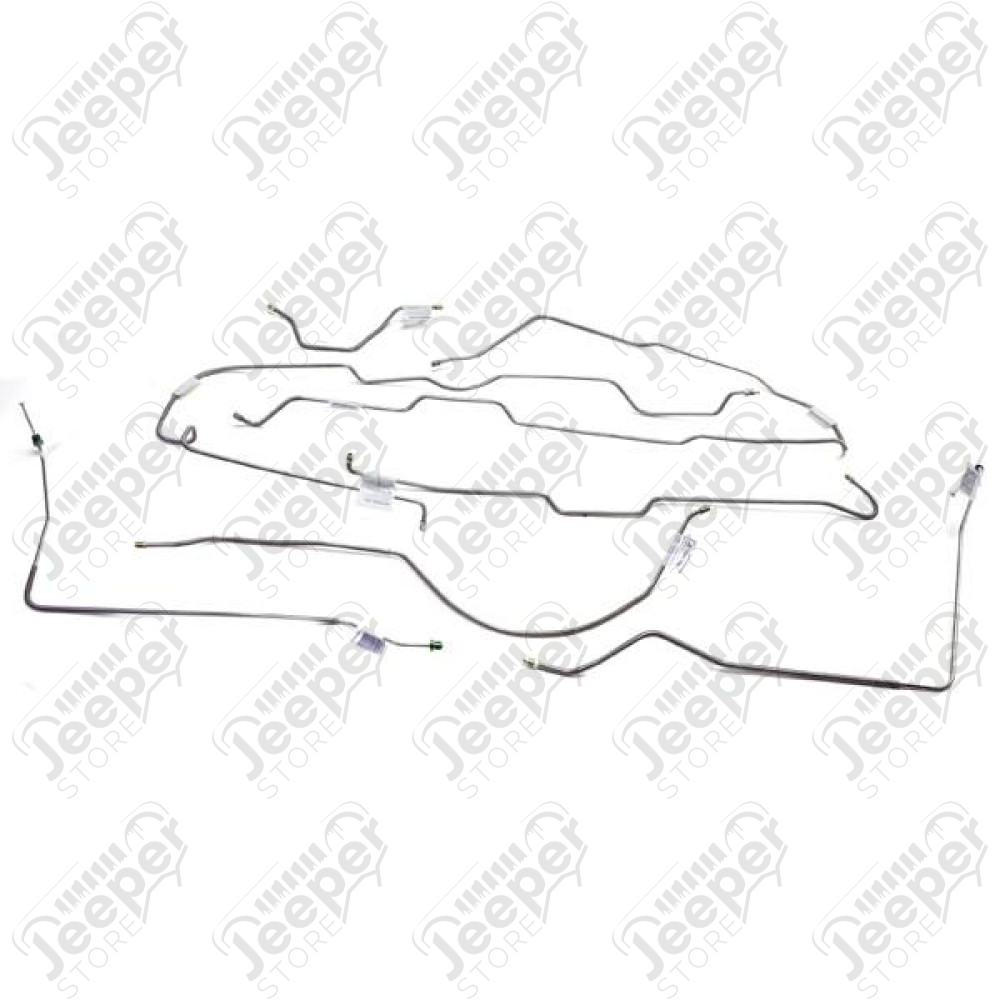 Brake Line Kit, Full; 77-80 Jeep CJ5