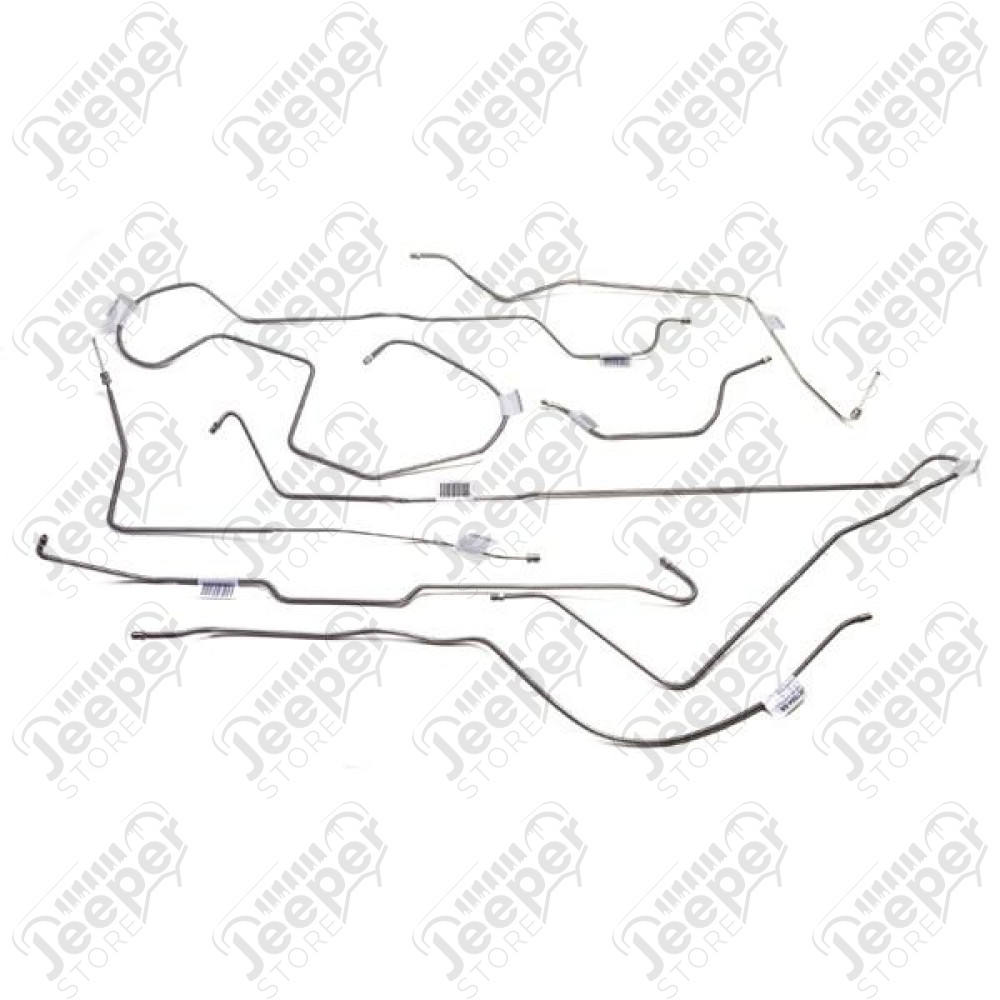 Brake Line Kit, Full; 81-83 Jeep CJ5