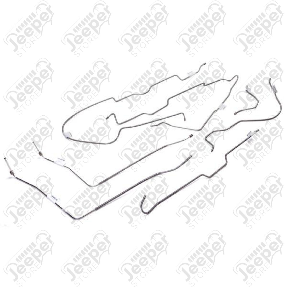 Brake Line Kit, Full; 76-78 Jeep CJ7