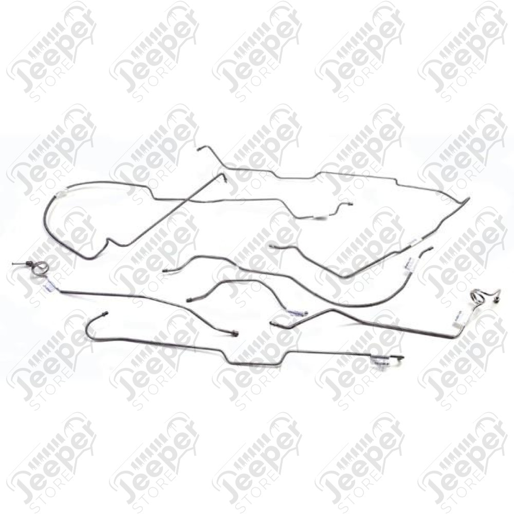 Brake Line Kit, Full; 76-80 Jeep CJ7