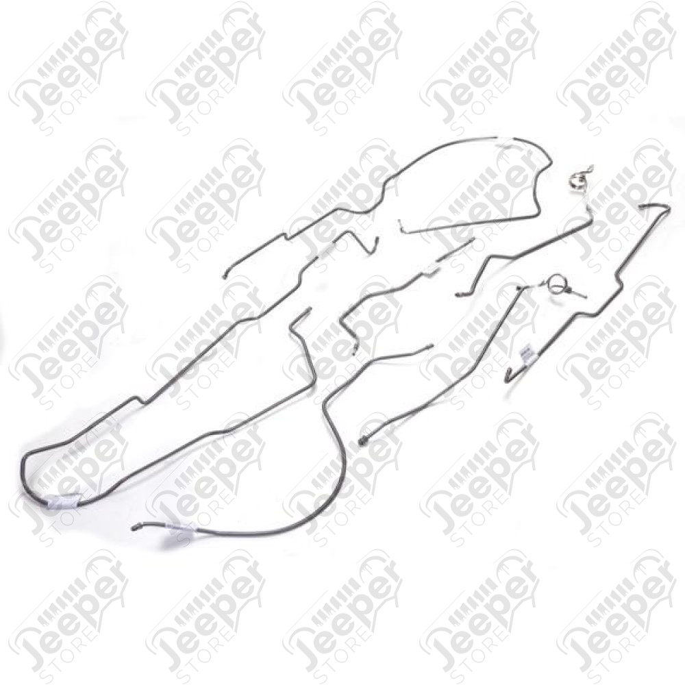 Brake Line Kit, Full; 76-79 Jeep CJ7