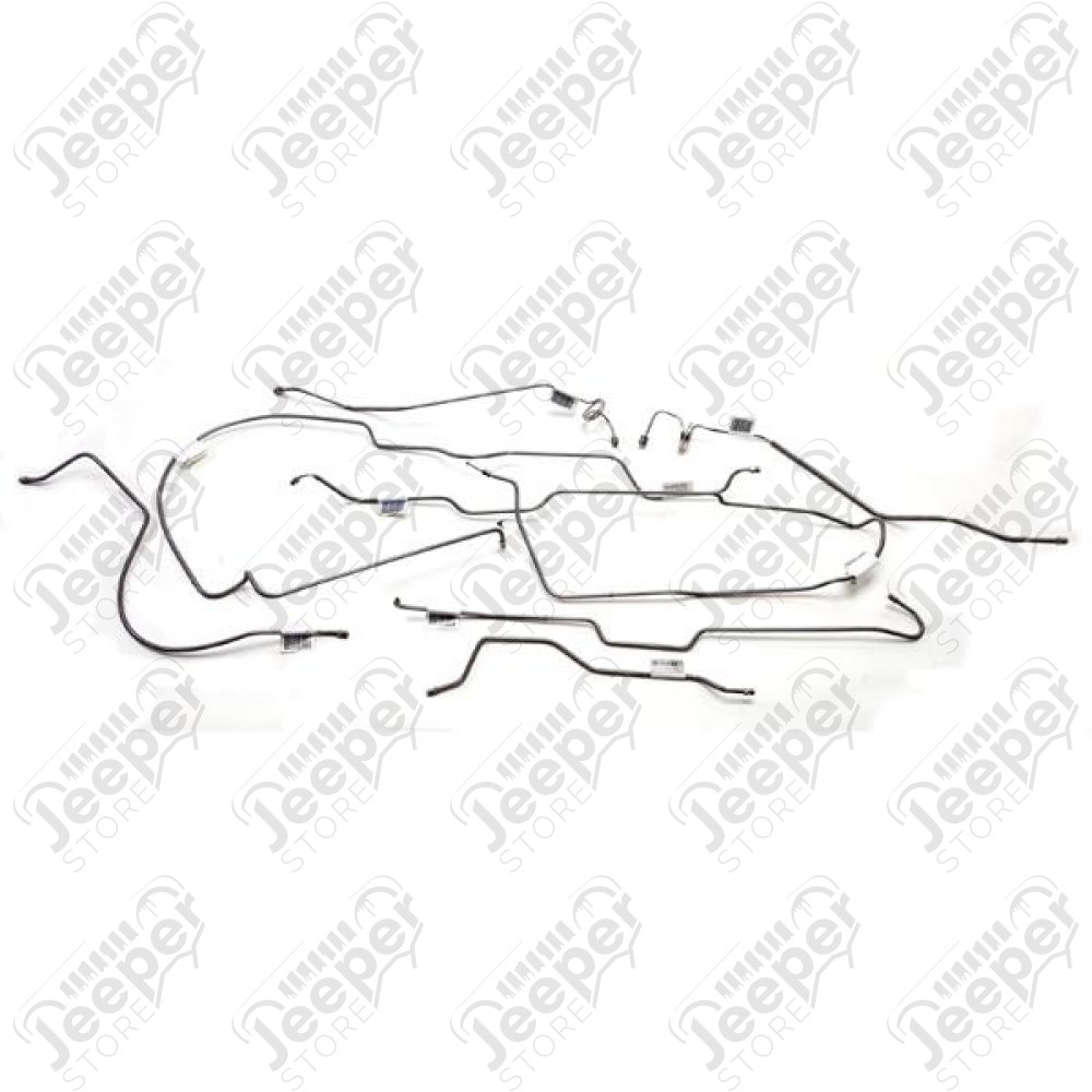 Brake Line Kit, Full; 76-79 Jeep CJ7