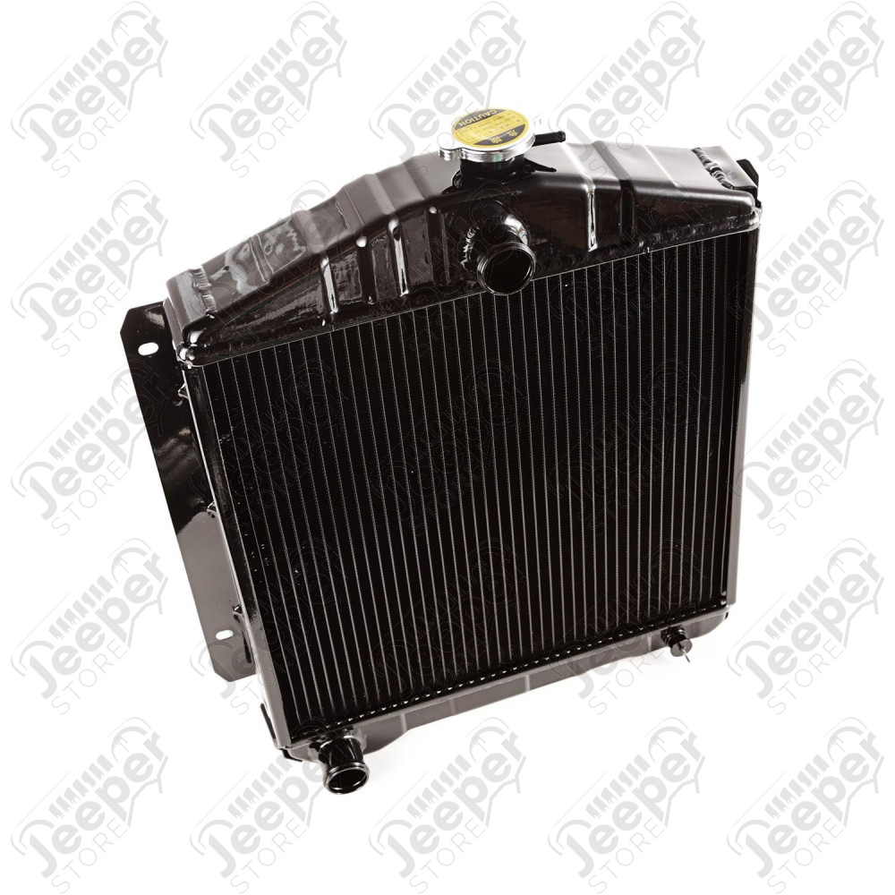 Radiator, 2 Row; 55-71 Jeep CJ, 134 CID