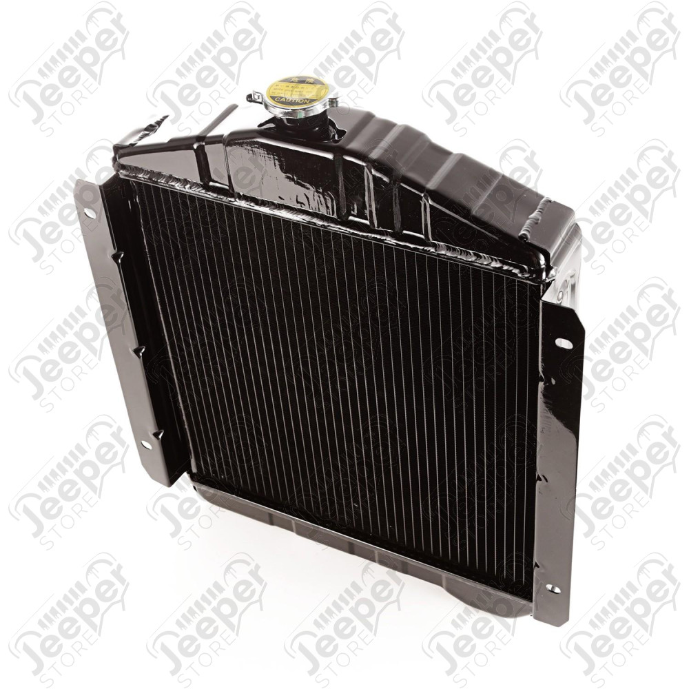 Radiator, 2 Row 55-71 Jeep CJ, 134 CID
