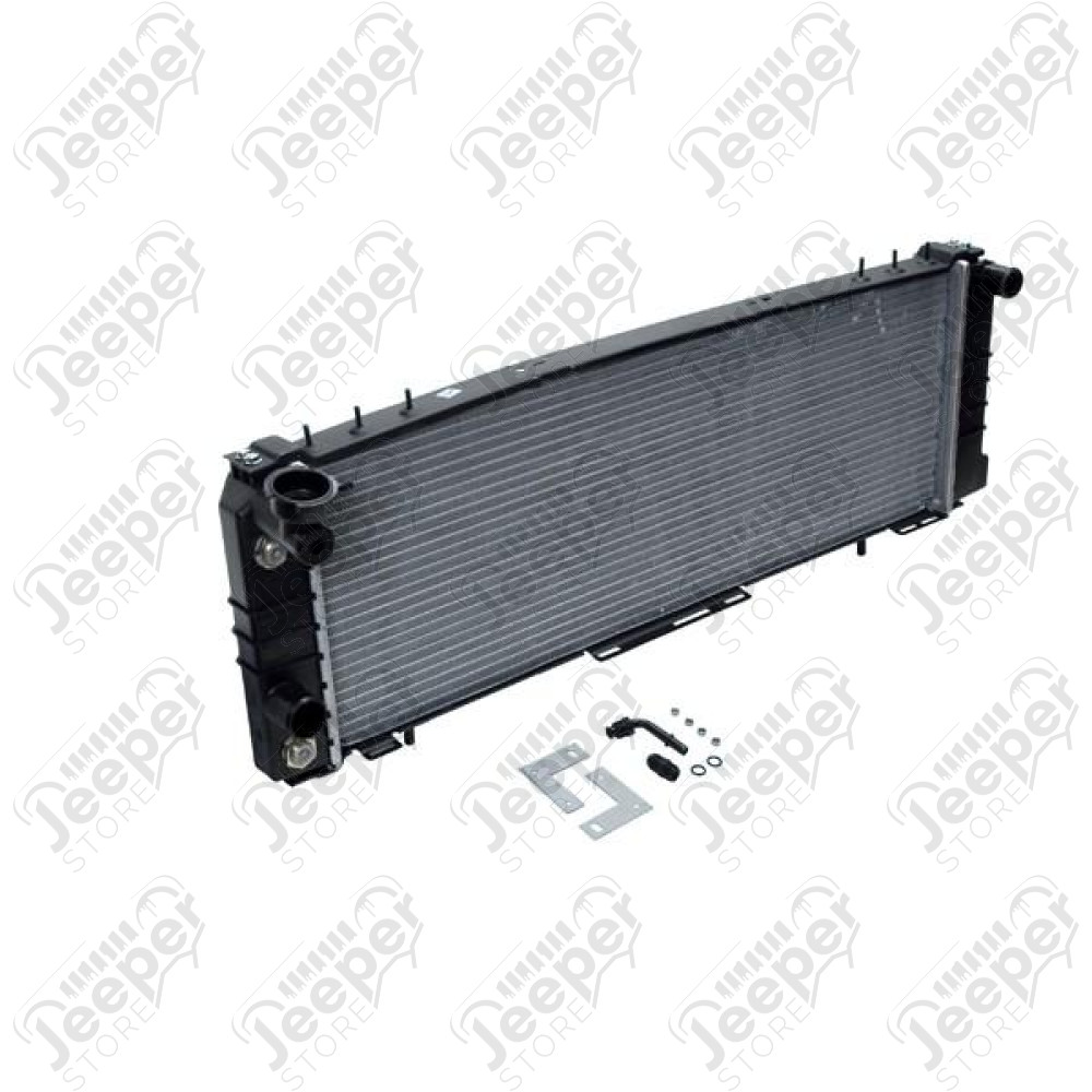 Radiator, 1 Row; 91-01 Jeep Cherokee, 2.5L/4.0L