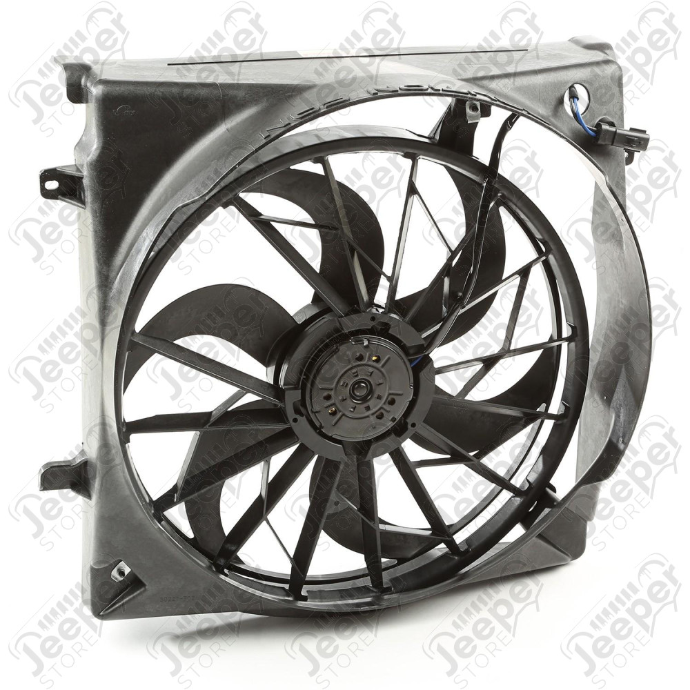 Engine Cooling Fan Assembly, 2 Pin connector 02-07 Jeep Liberty