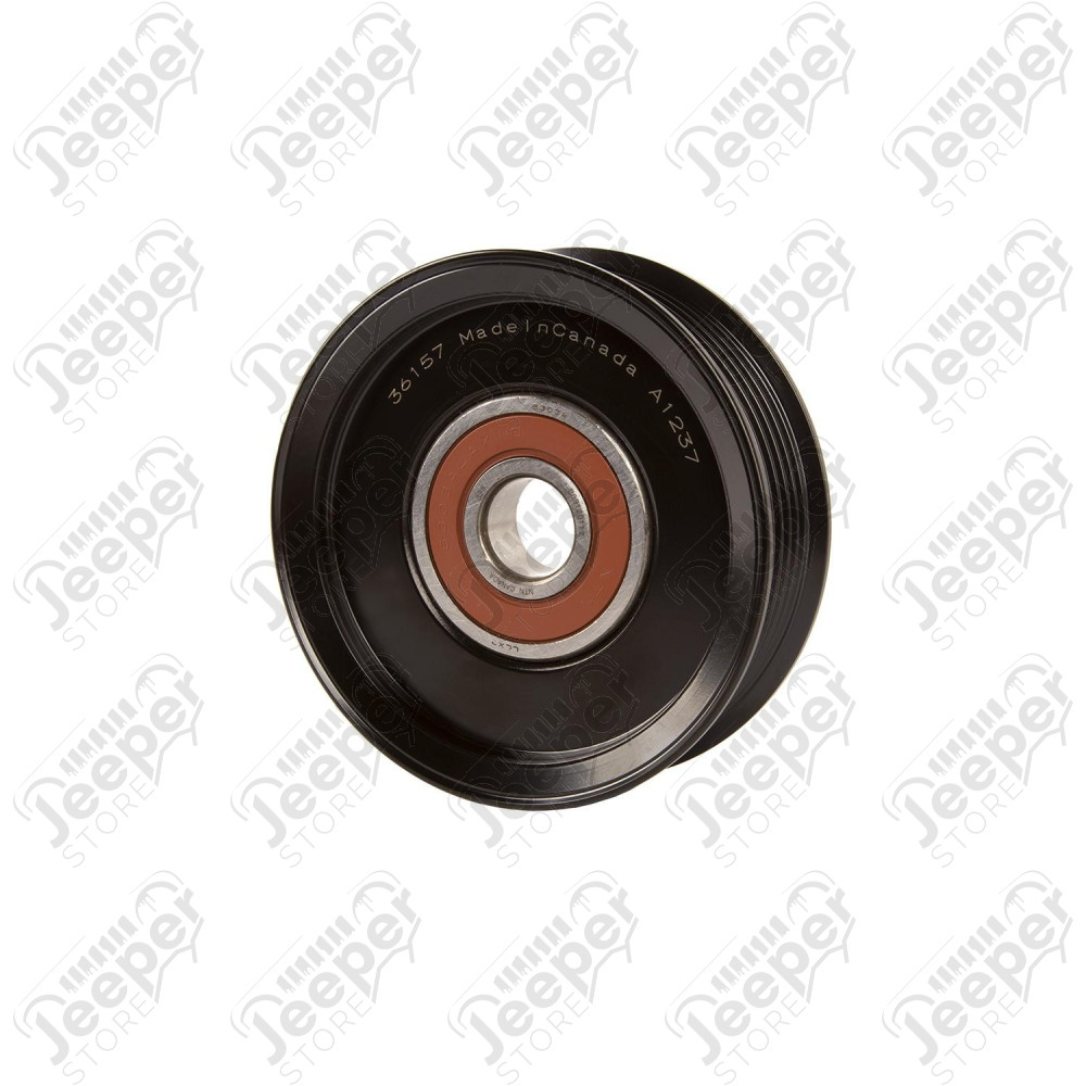 Accessory Drive Belt Idler Pulley, No AC; 07-18 Wrangler JK, 3.0L/3.8L
