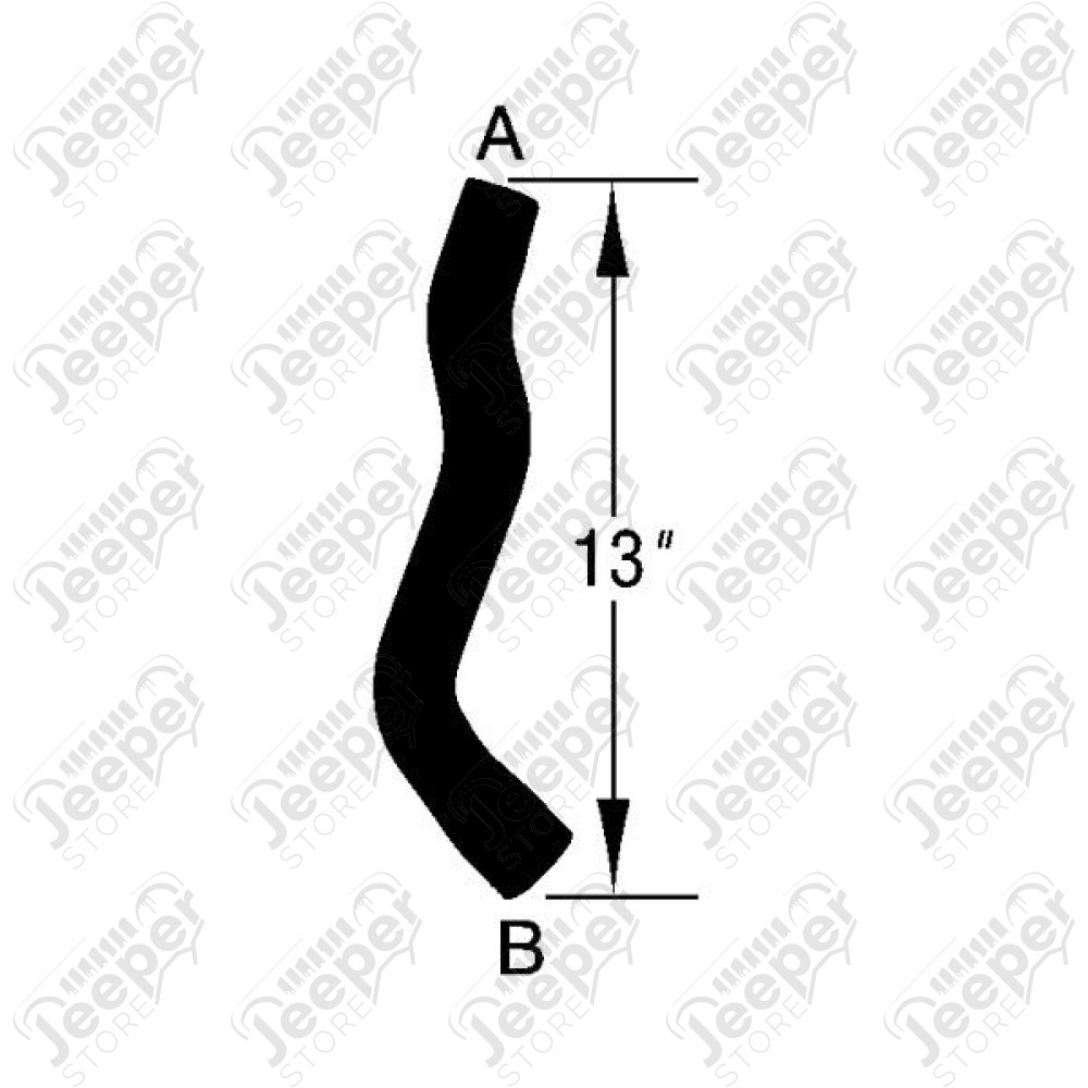 Radiator Hose, Lower; 93-95 Dodge Caravan, 3.3L/3.8L