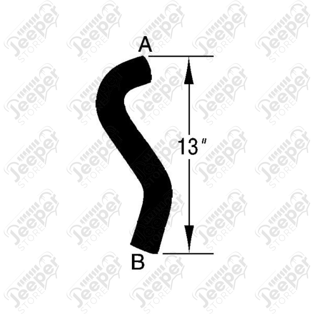 Radiator Hose, Lower; 91-92 Dodge Caravan, 2.5L