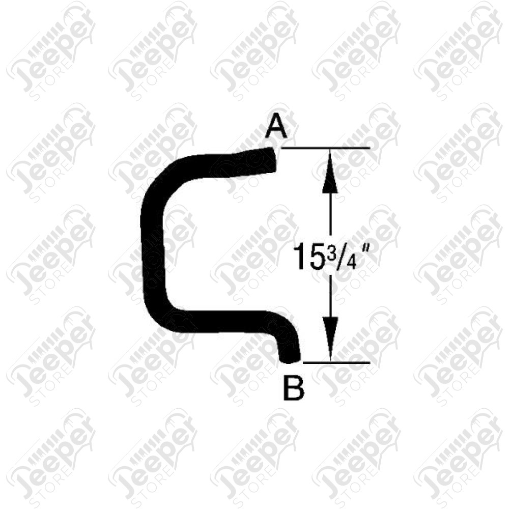 Radiator Hose, Lower; 1998 Dodge Caravan, 3.0L
