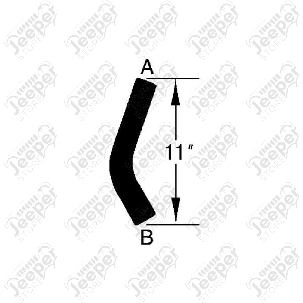 Radiator Hose, Lower; 90-91 Dodge Caravan, 3.0L