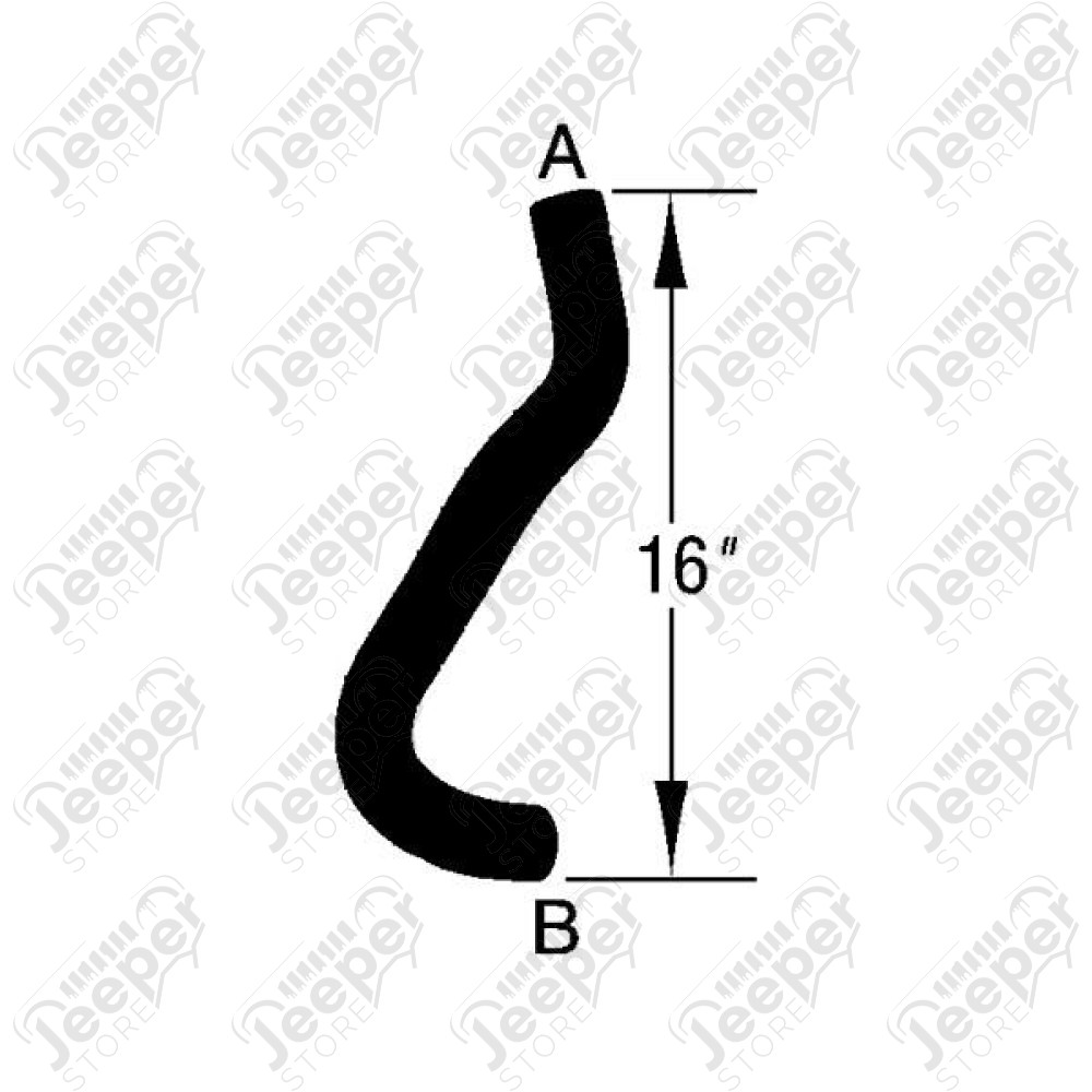 Radiator Hose, Lower; 91-92 Dodge Caravan, 3.3L