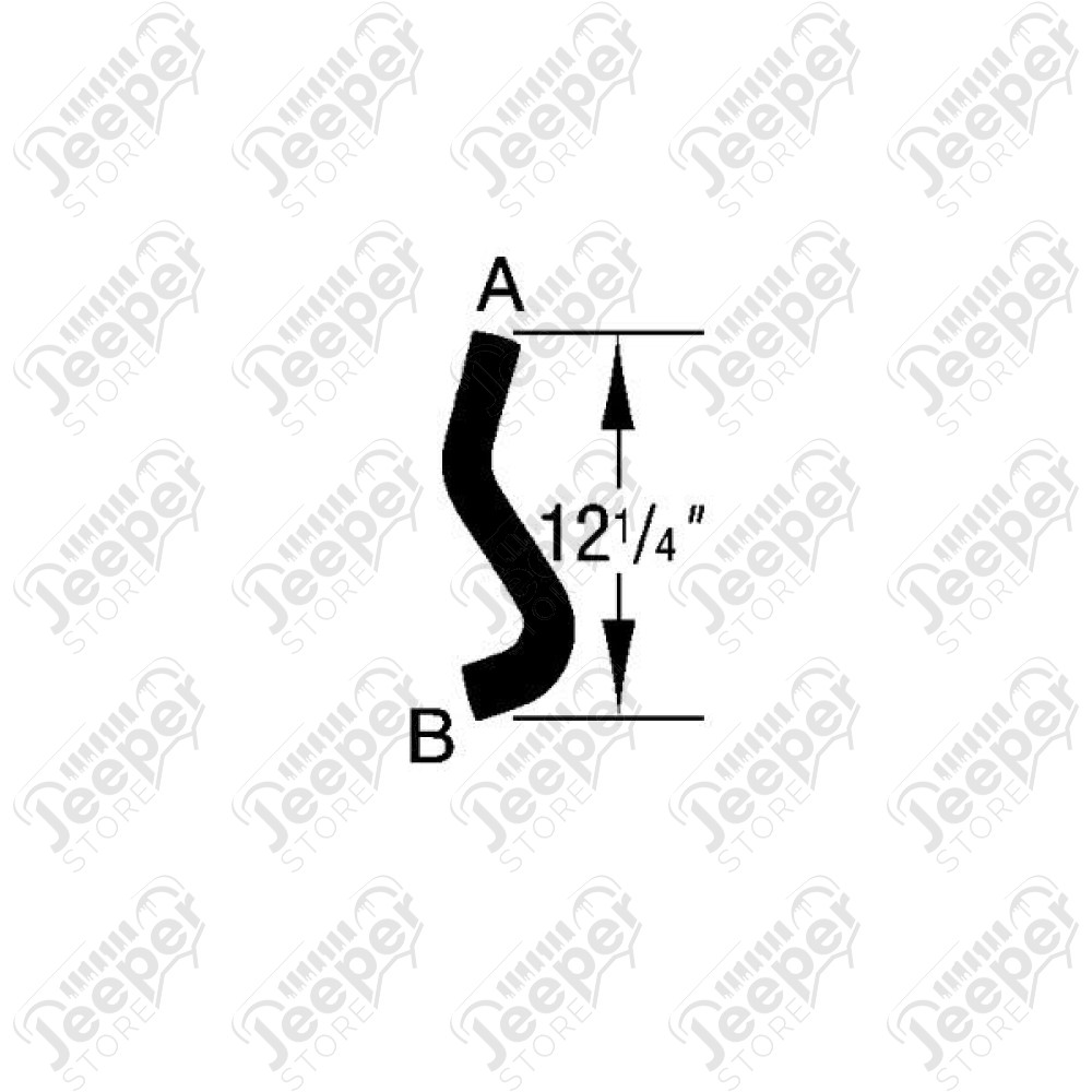 Radiator Hose, Lower; 1990 Dodge Caravan, 2.5L