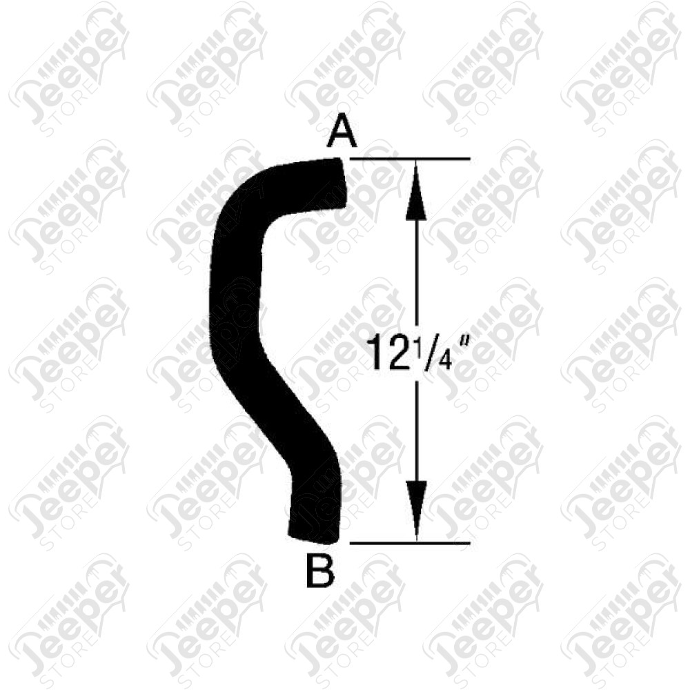 Radiator Coolant Hose, Inlet; 96-00 Dodge Caravan, 2.4L
