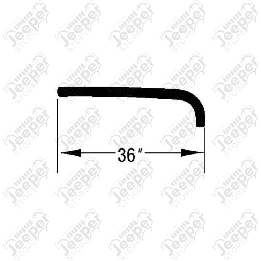 HVAC Heater Hose; 97-01 Jeep Cherokee XJ, 4.0L