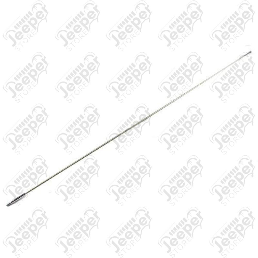 Antenna Mast, Chrome; 76-95 Jeep CJ5/CJ7/CJ8 Scrambler/Wrangler YJ