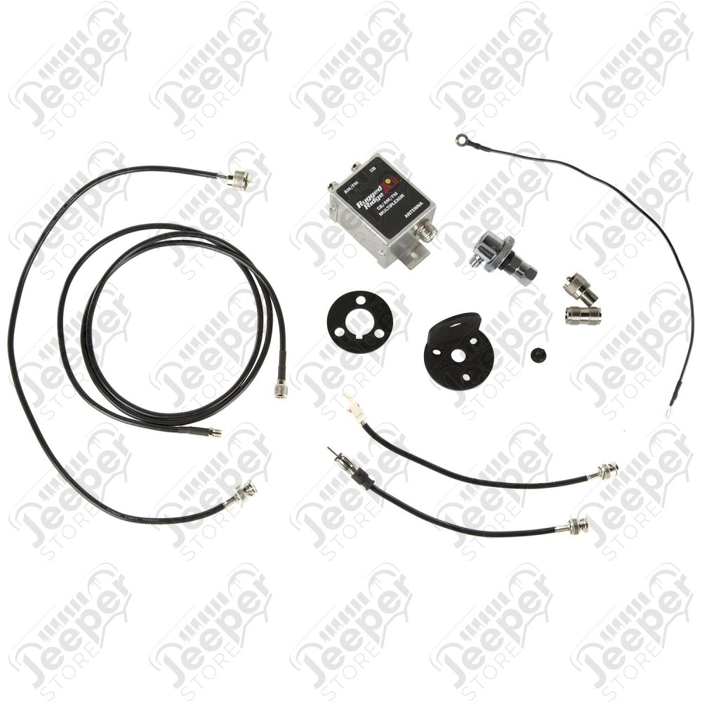 Antenna Mount Kit, CB/AM/FM; 97-18 Jeep Wrangler TJ/JK