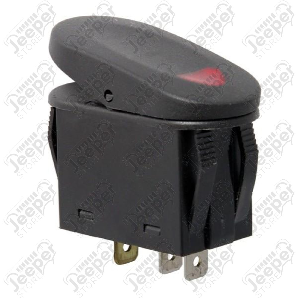 Rocker Switch, 2 Position, Red